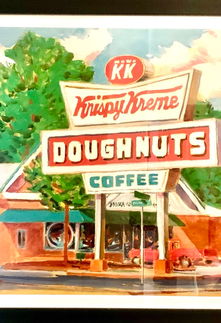 krispy kreme doughnuts painting - grubb residences